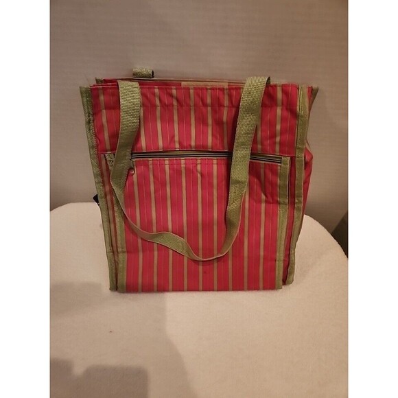 Small beachy lunch bag Pink Striped - Picture 3 of 6